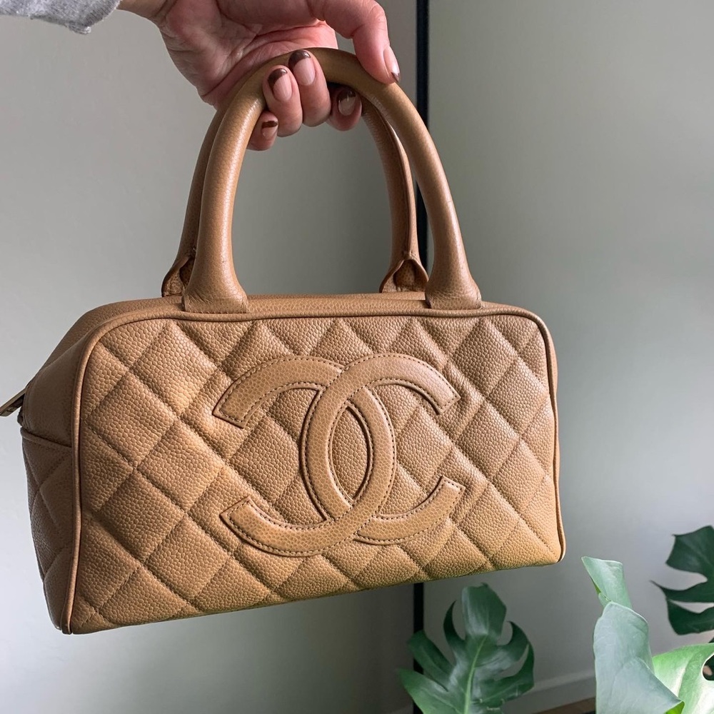 Authentic Chanel mini Boston bag